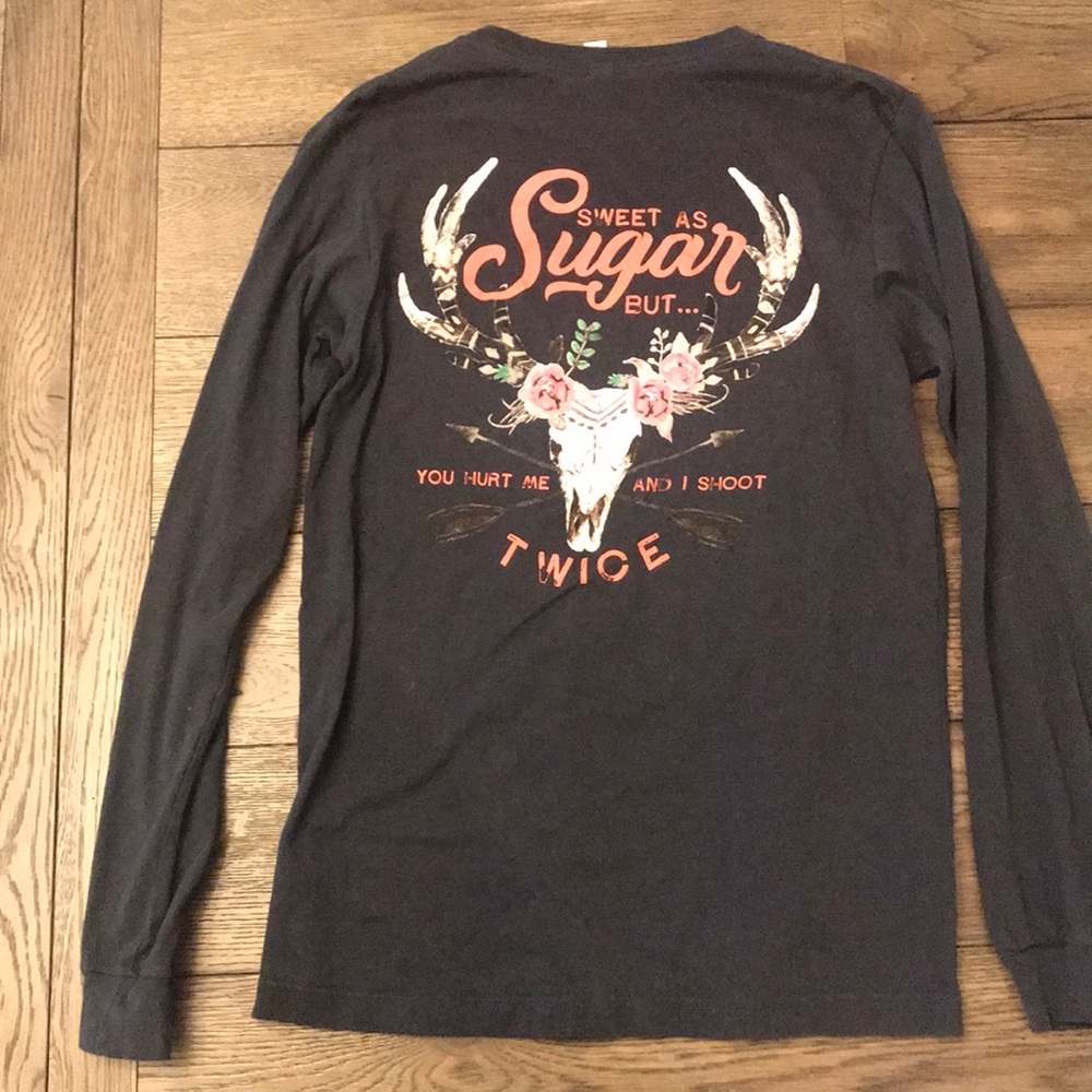 NEVER WORN. Grey long sleeve tee. Large.